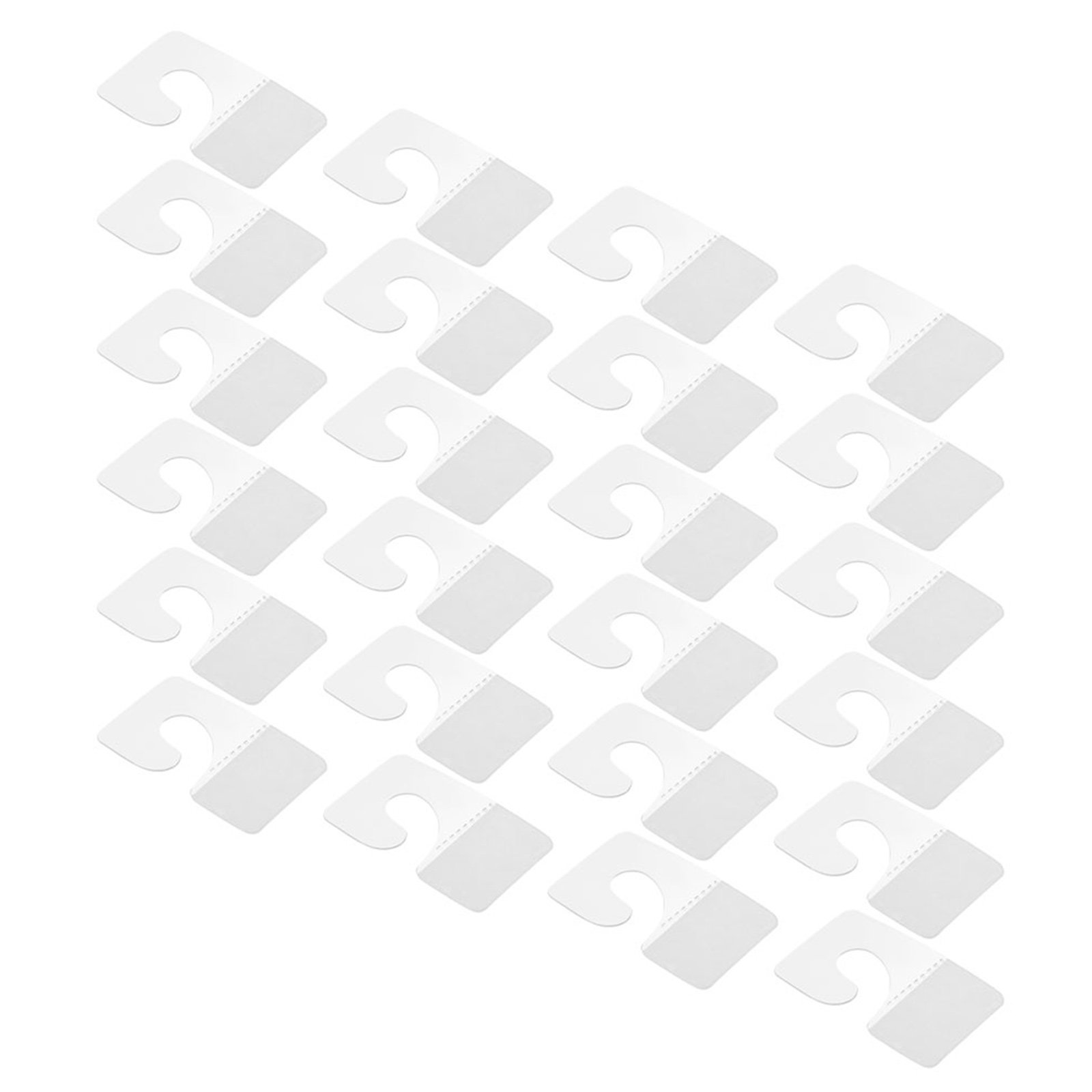 Wall Anchor Plastic - 350 crochets adhésifs transparents en plastique