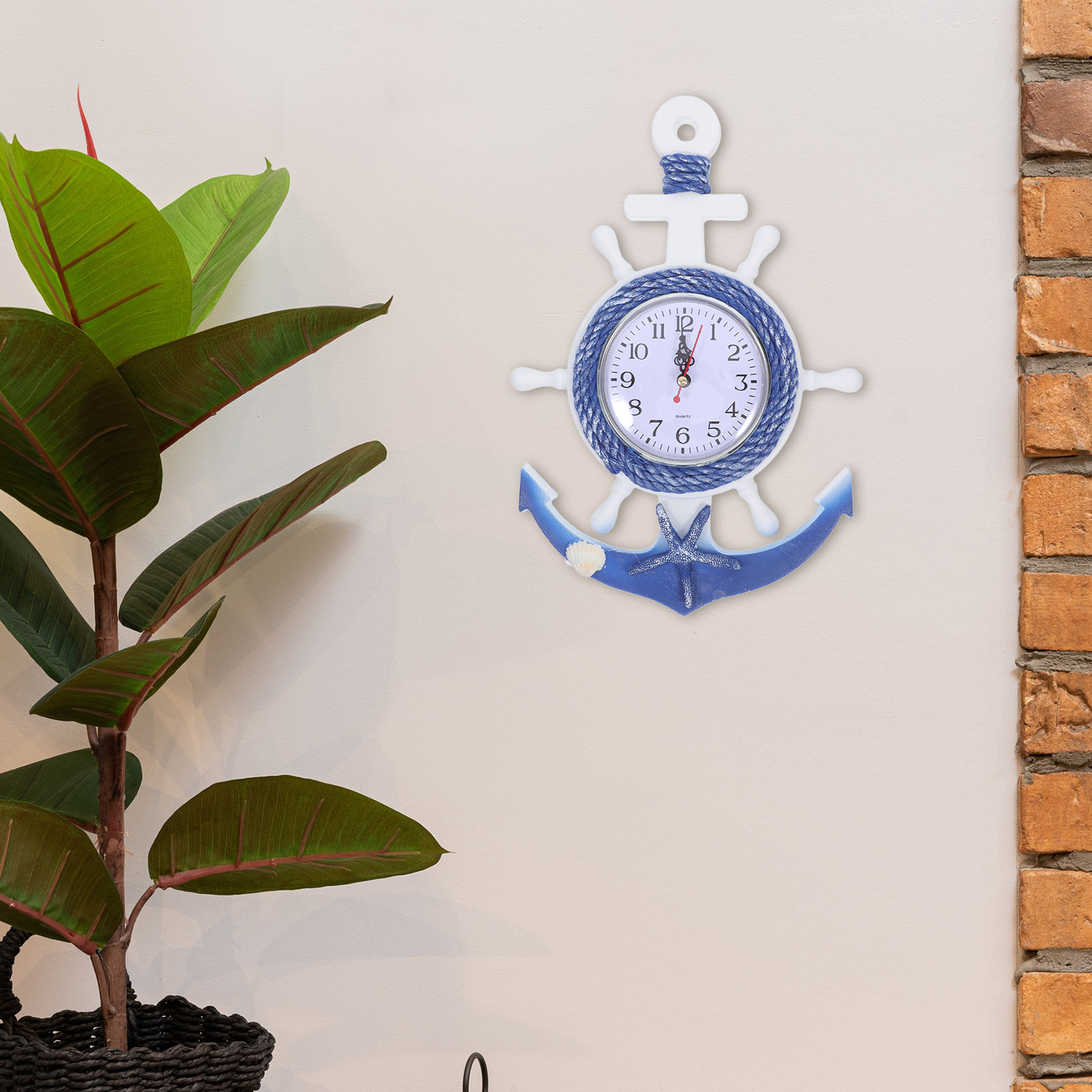 Horloge murale suspendue en fo - Wall Anchor Plastic avis et prix