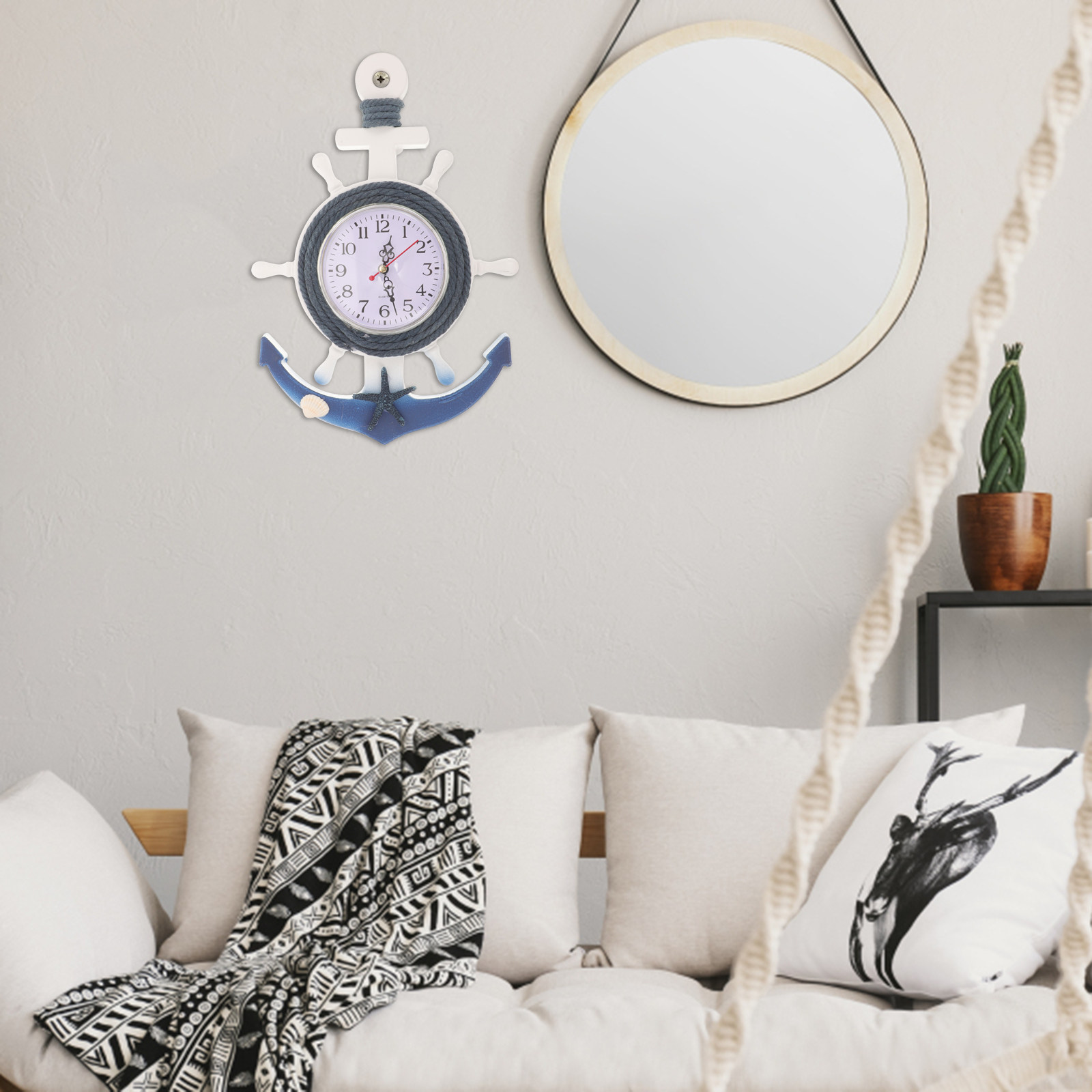 Horloge murale suspendue en fo - Wall Anchor Plastic avis et prix