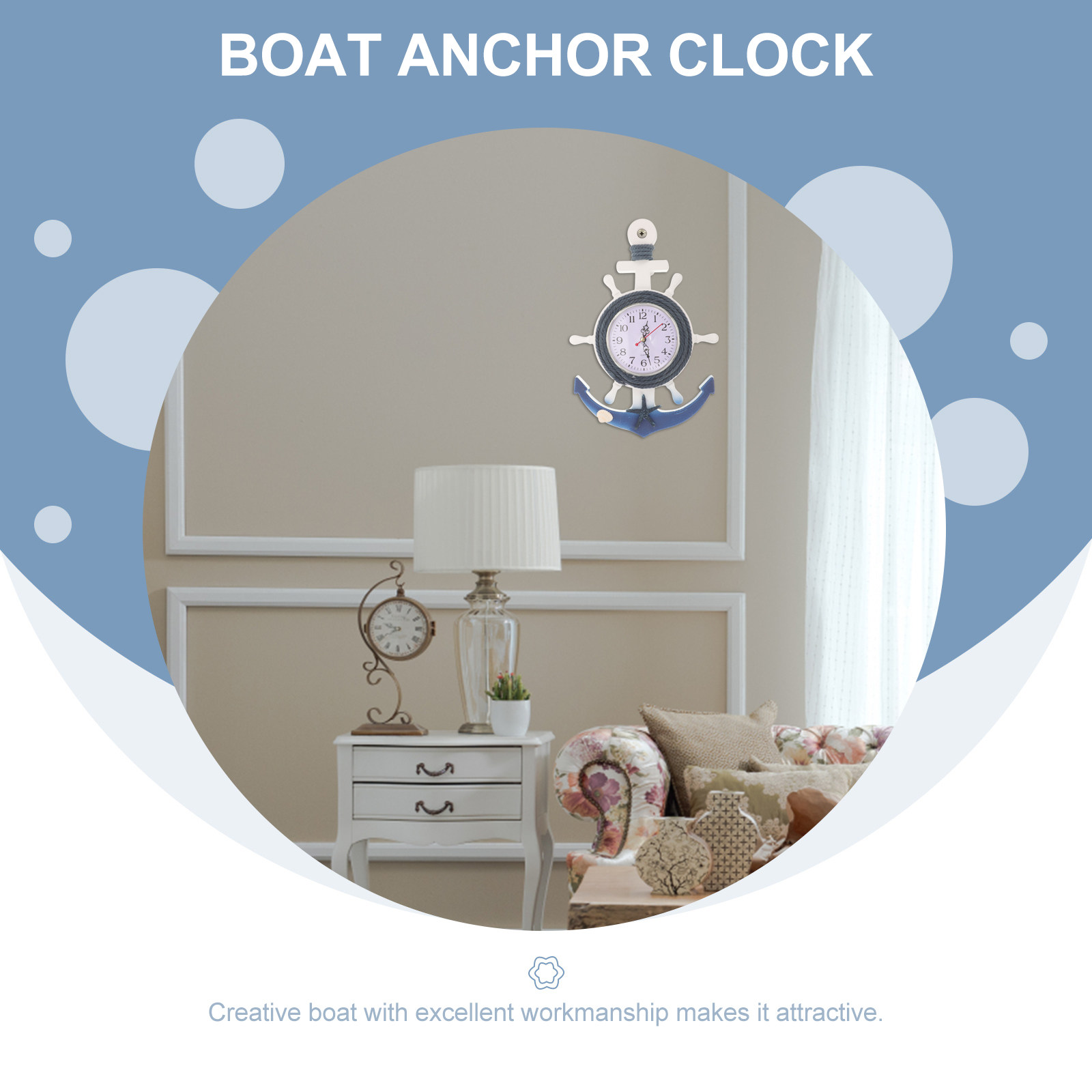 Horloge murale suspendue en fo - Wall Anchor Plastic avis et prix